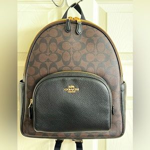 Coach Outlet Court Backpack In Signature Canvas